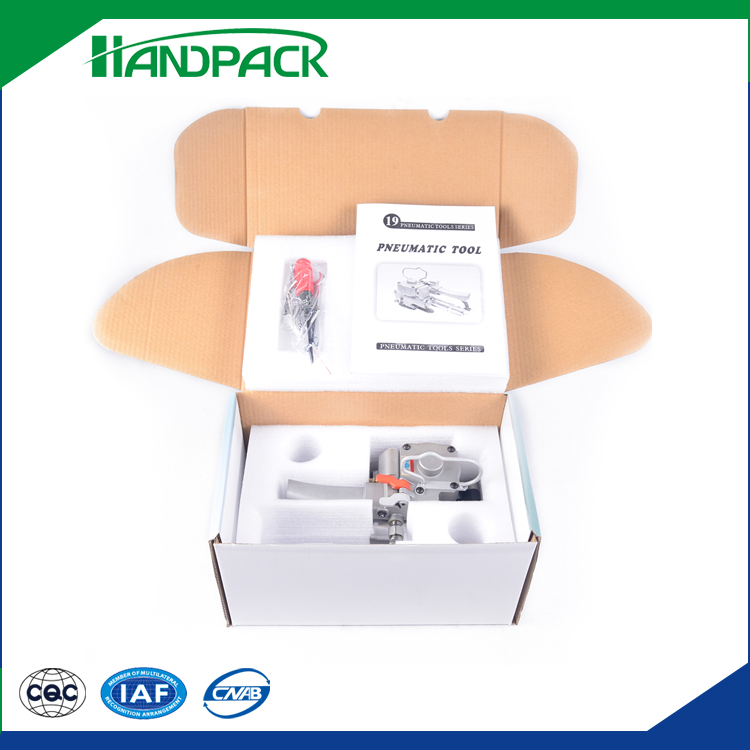Pneumatic PP/PET strapping tool
