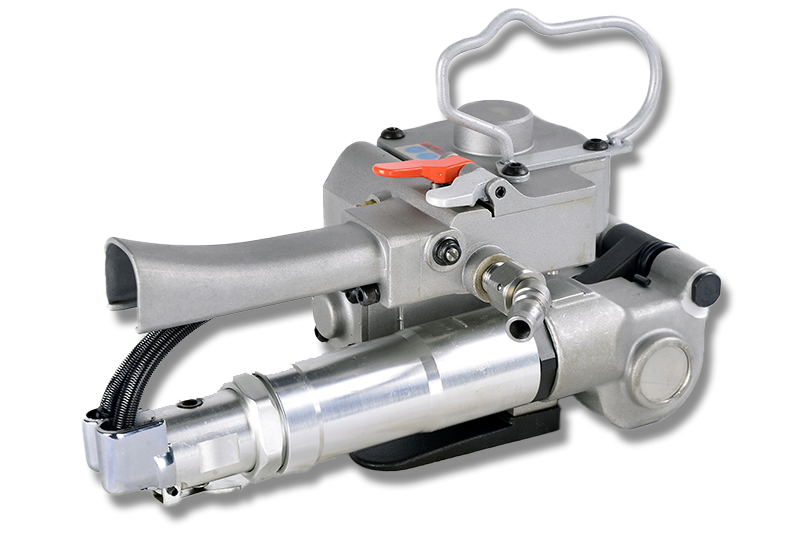 Pneumatic PP/PET strapping tool